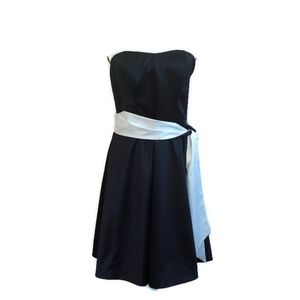 Limited 2010 Black A Line Strapless Cocktail Dress